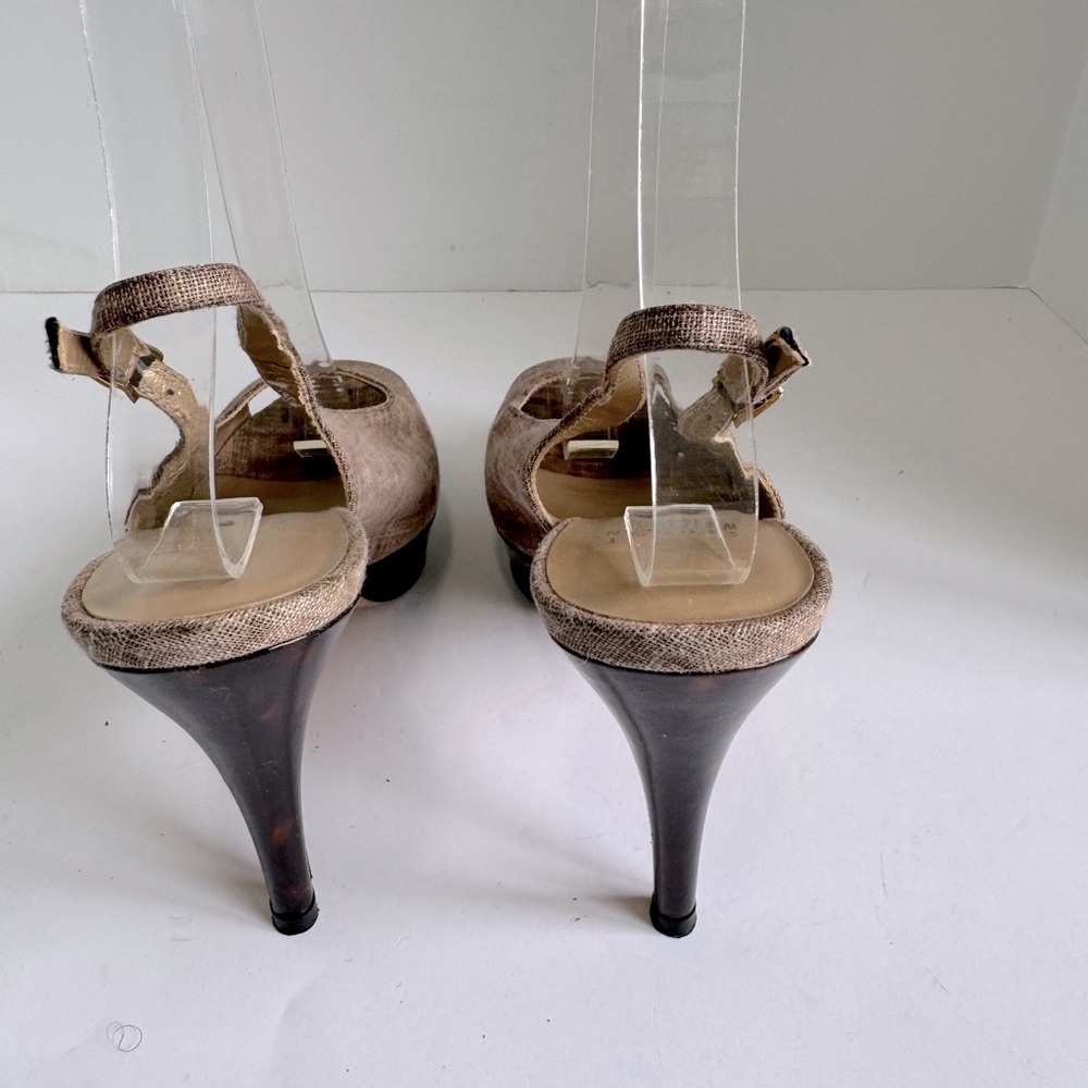 Stuart Weitzman  heathered tan slingback Pumps Size 7 M - Picture 9 of 14